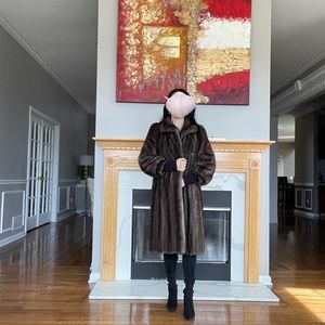 Canada Majestic Mink Certified Blue Iris Mink Coat